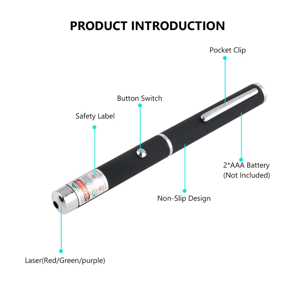 Trio Set 900Mile Laser Pens Green Blue Red Light Visible Beam Lazers